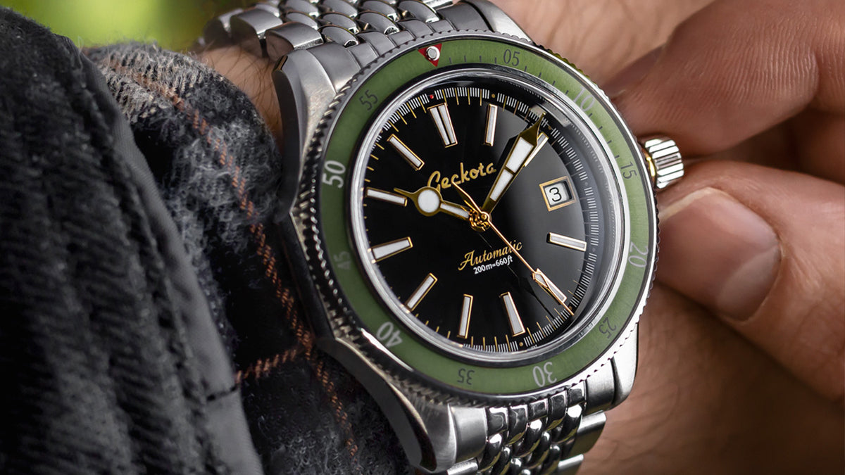 Watch Review: Geckota Sea Hunter Jade Green Bezel - A Dressy Diver