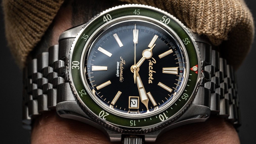 Watch Review: Geckota Sea Hunter Jade Green Bezel - A Dressy Diver