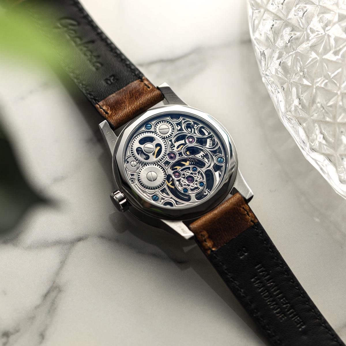 Geckota Tourbillon Hand Wound Watch - Silver - additional image 2
