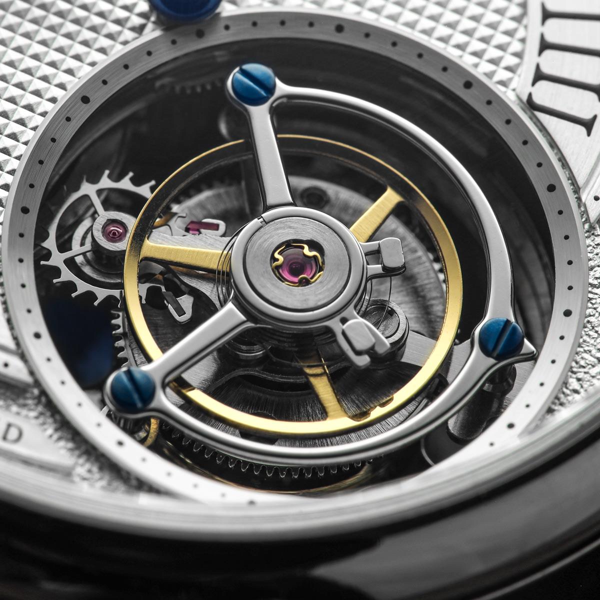 Geckota Tourbillon Hand Wound Watch - Silver - additional image 4