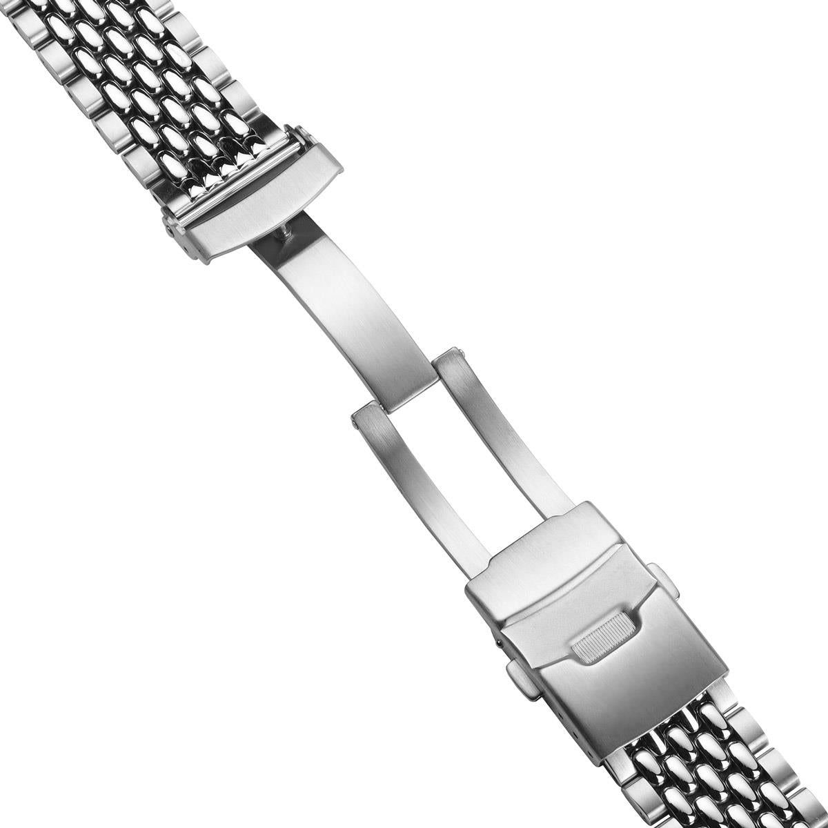 Stainless Steel Beads of Rice Watch Bracelet