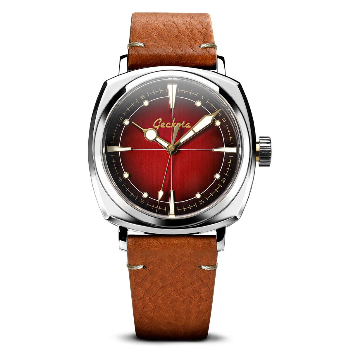 Pioneer Automatic Watch Brushed Red Dial