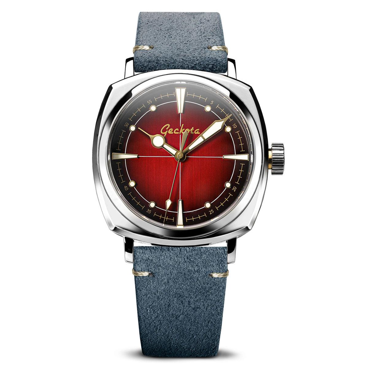 Stanway Vintage V-Stitch Genuine Italian Suede Watch Strap - Indigo Bl - Geckota Stanway Vintage V-Stitch Genuine Italian Suede Watch Strap - Indigo Bl - Geckota