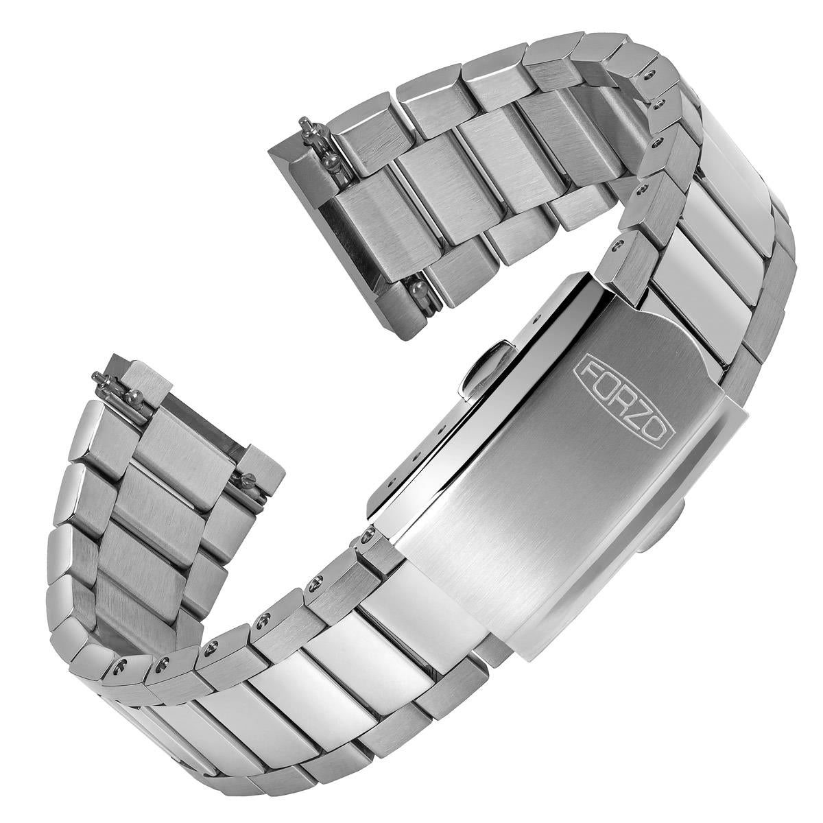 FORZO 3-Link Flat Solid Stainless Steel Bracelet