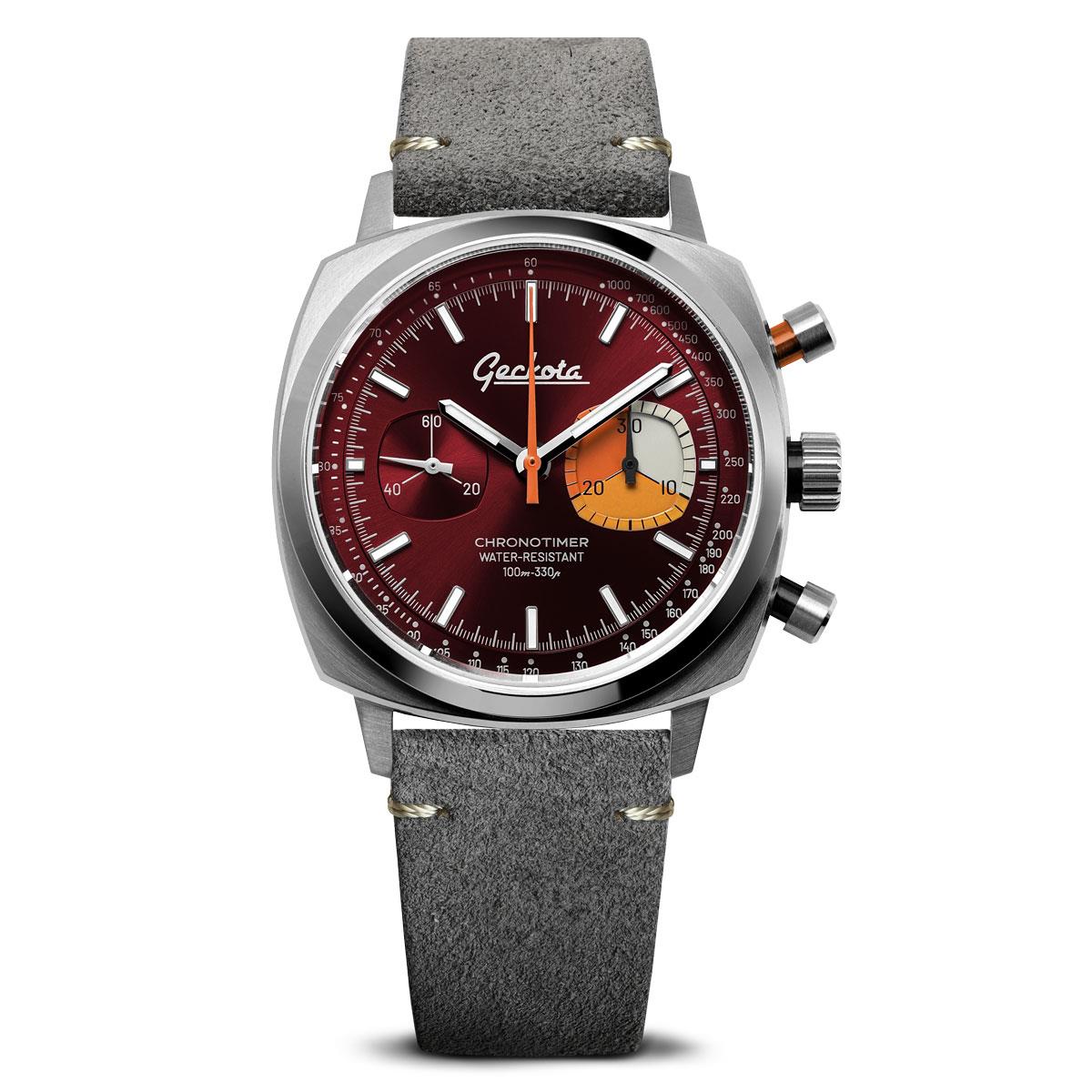 Chronotimer Sports Edition Maroon Red Geckota - Main Image