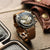 Geckota Chronotimer Chronograph Watch Brown Fumé Dial VS-369-4 - additional image 4
