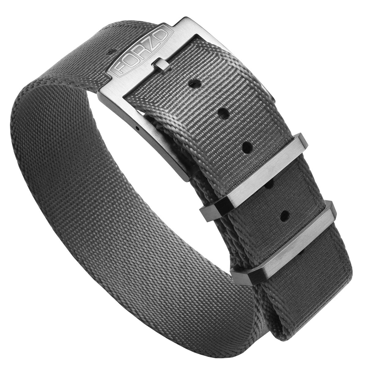 Geckota Ocean-Scout Nylon Watch Strap - Grey - 20mm