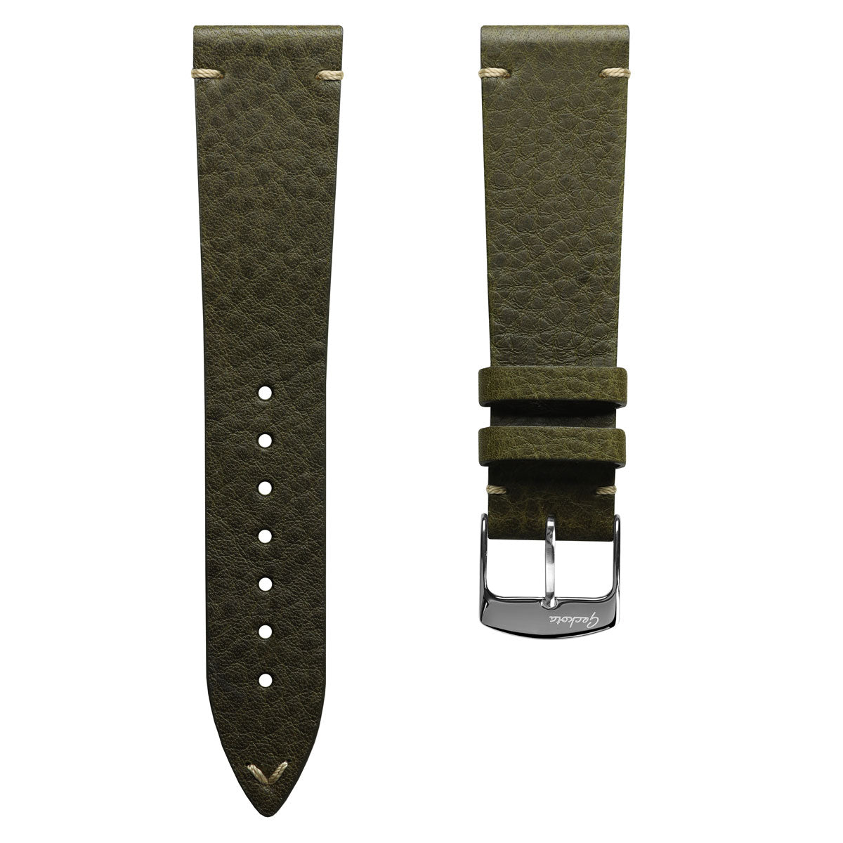 geckota kington vintage style leather dress watch strap GENUINE LEATHER WATCH STRAPS