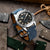 Stanway Vintage V-Stitch Genuine Italian Suede Watch Strap - Indigo Blue - additional image 4