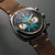 Stanway Vintage V-Stitch Crazy Horse Leather Watch Strap - Golden Brown - additional image 1
