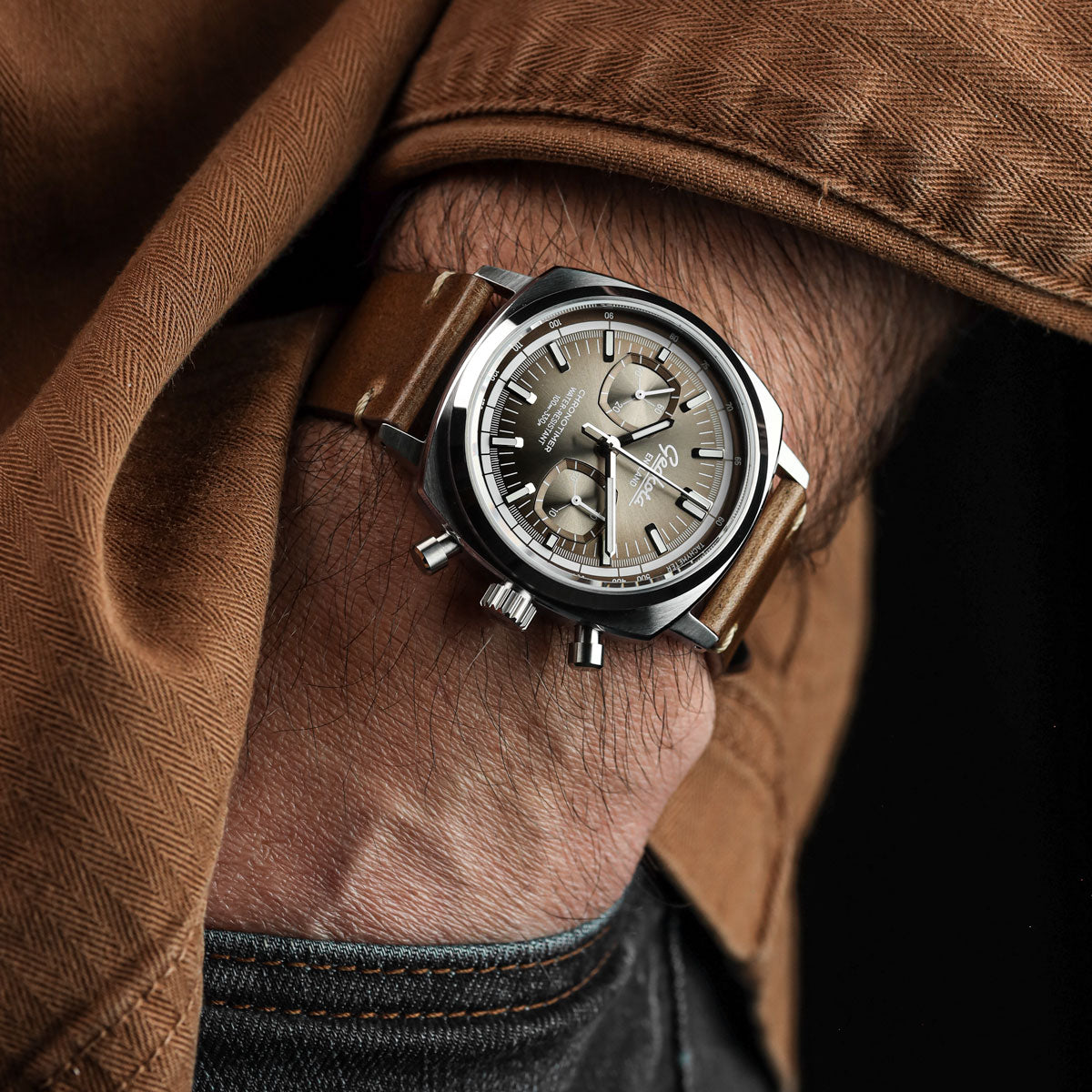 Classic Chronotimer Watch Tuscan Brown