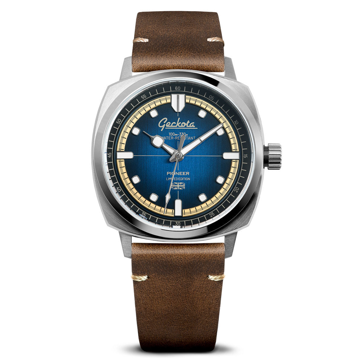 Stanway Vintage V-Stitch Watch Strap - Horween Chromexcel - Natural