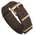 Geckota Ocean-Scout Nylon Watch Strap - Brown - Gold Buckle - 20mm