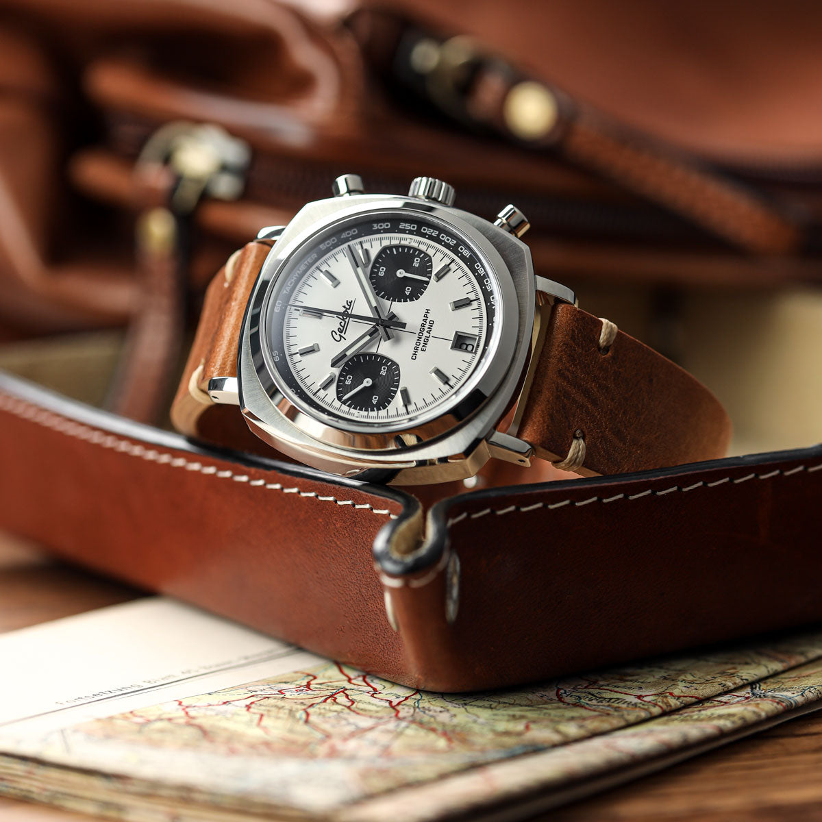 Geckota Chronotimer Chronograph Watch Classic Panda VS-369-4 - additional image 4