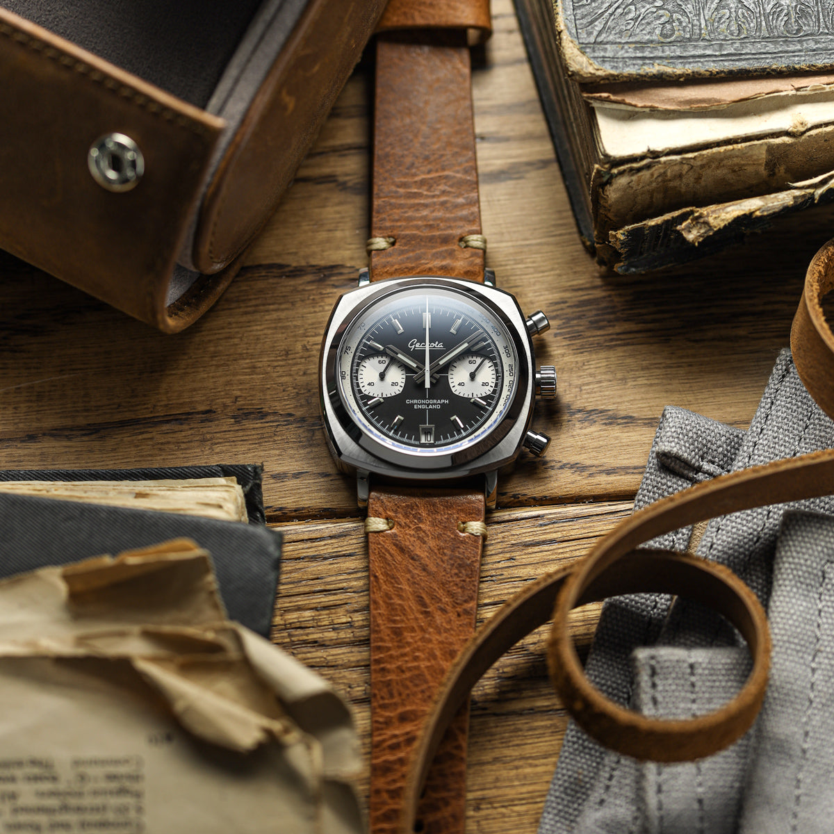 Geckota Chronotimer Chronograph Watch Classic Reverse Panda VS-369-4 - additional image 4