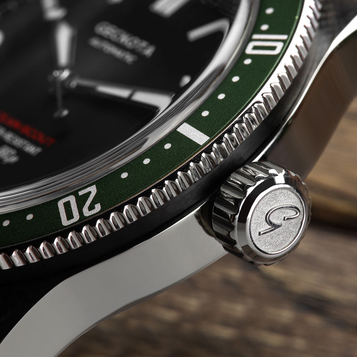 Geckota Ocean-Scout Dive Watch - Emerald Green - Grey Stanway - additional image 1