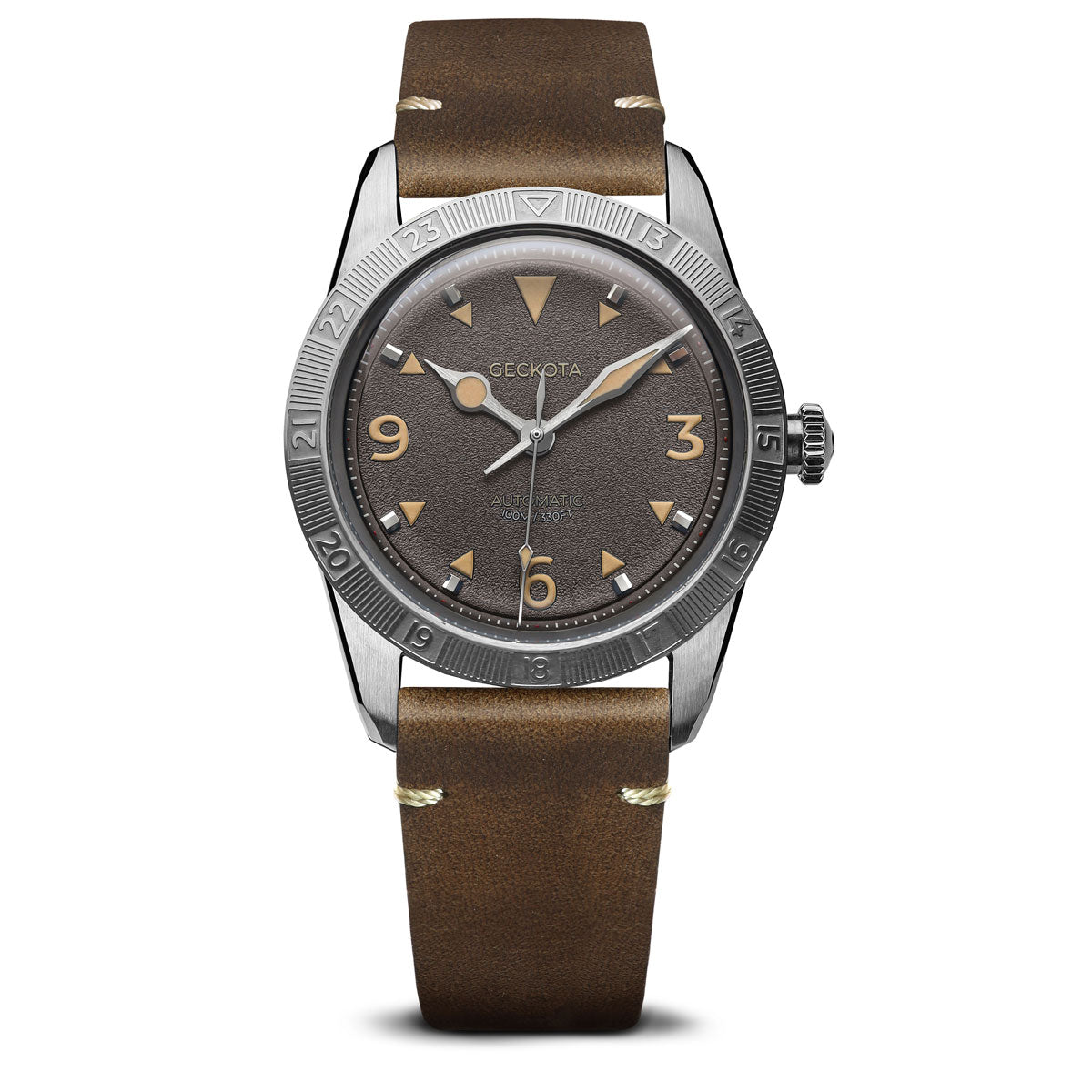 Airstream Frontier Watch Brown Textured Dial