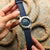 Classic Tropical Style FKM Rubber Watch Strap - Deep Sea Blue - additional image 2
