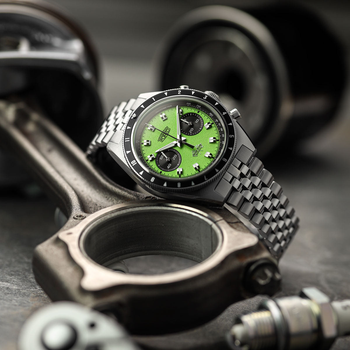 FORZO Drive King Mechanical Chronograph SS-B01-B - Green - additional image 3
