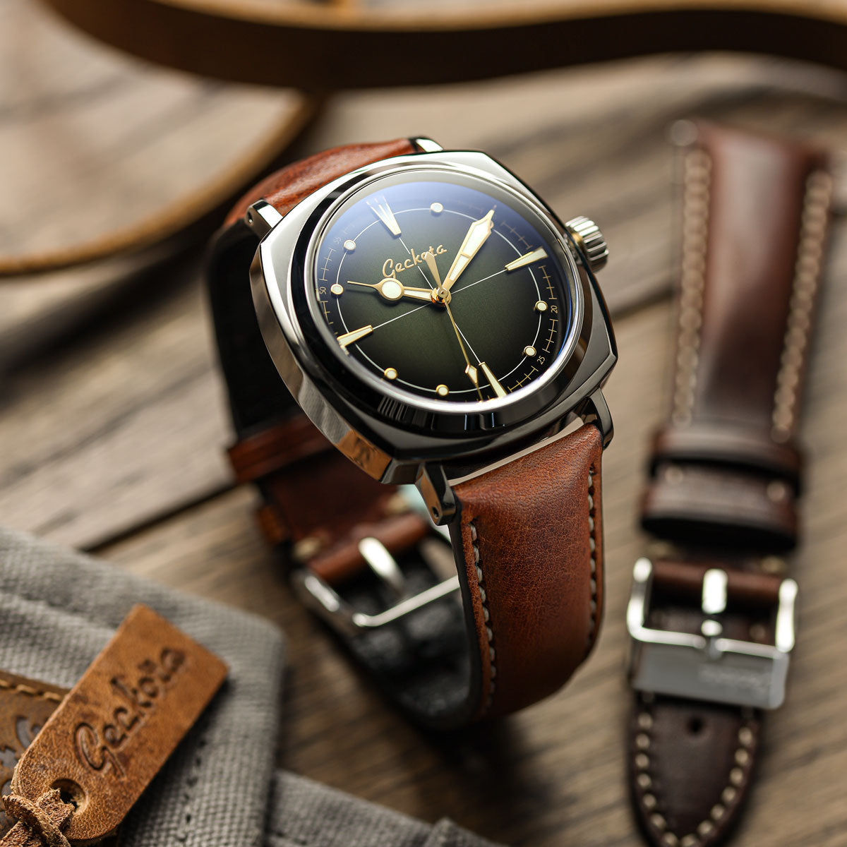 Genuine Leather Watch Straps - Geckota