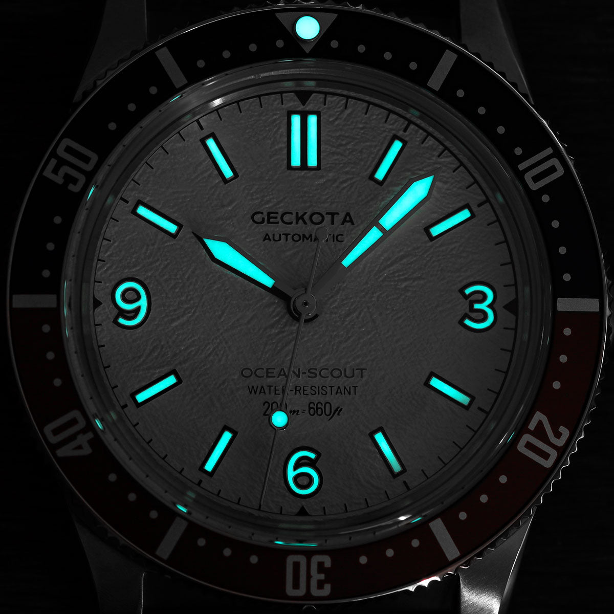 Geckota Ocean-Scout Dive Watch - BWD Arctic - Berwick Stainless Steel Strap - additional image 2