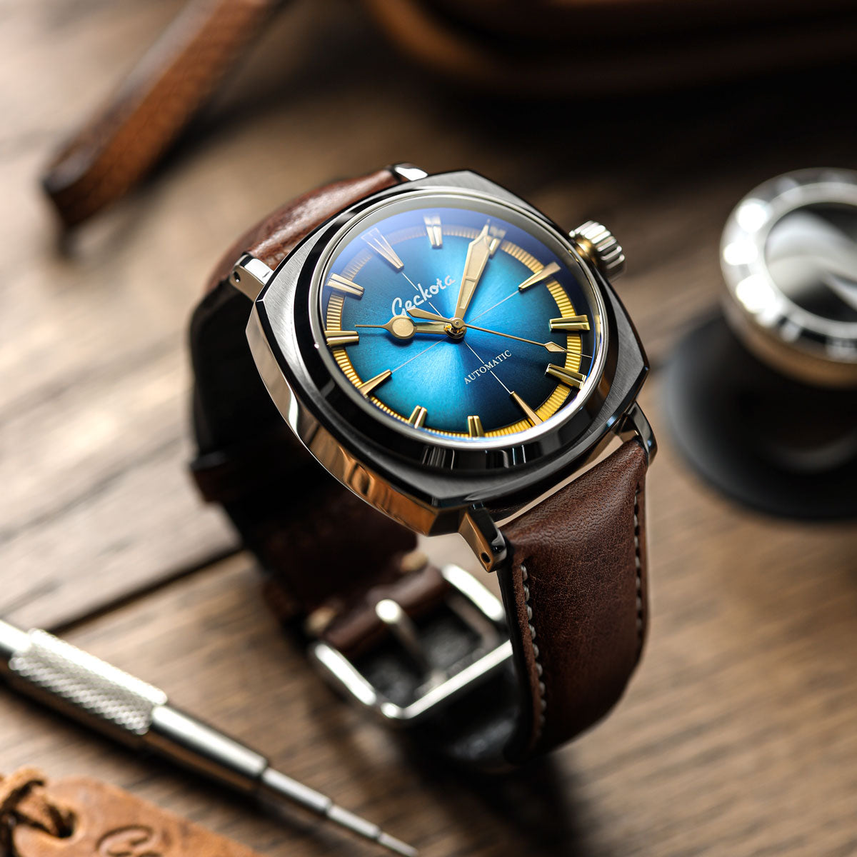 Geckota Pioneer Automatic Watch Blue Arctic Edition VS-369-4 - additional image 1