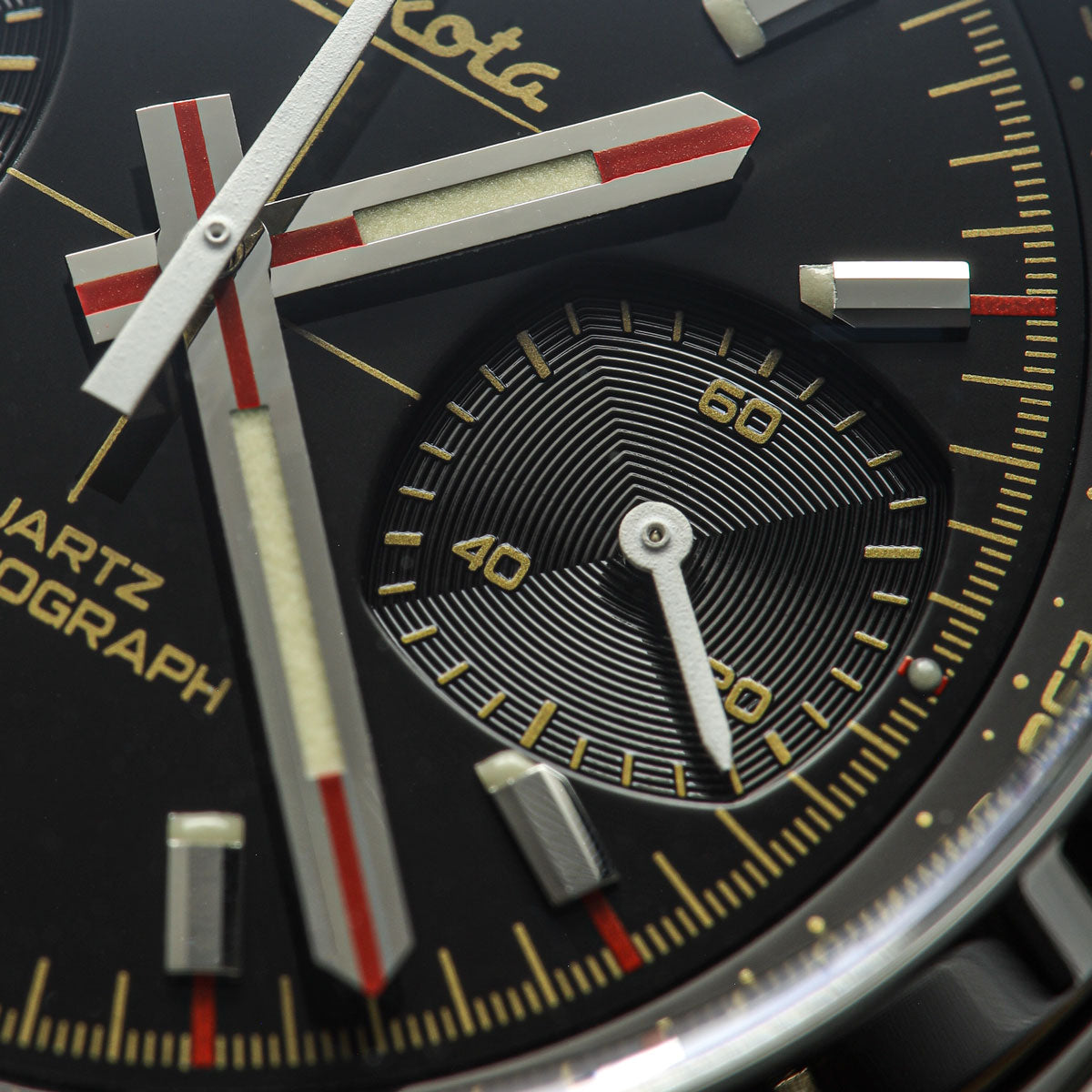 Chronotimer Chronograph Watch Gloss Black Racing Dial