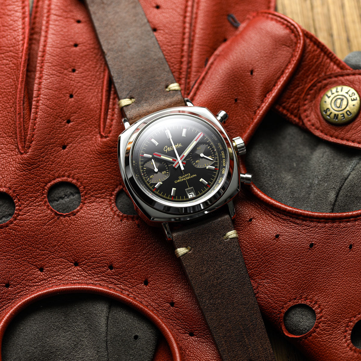 Chronotimer Chronograph Watch Gloss Black Racing Dial