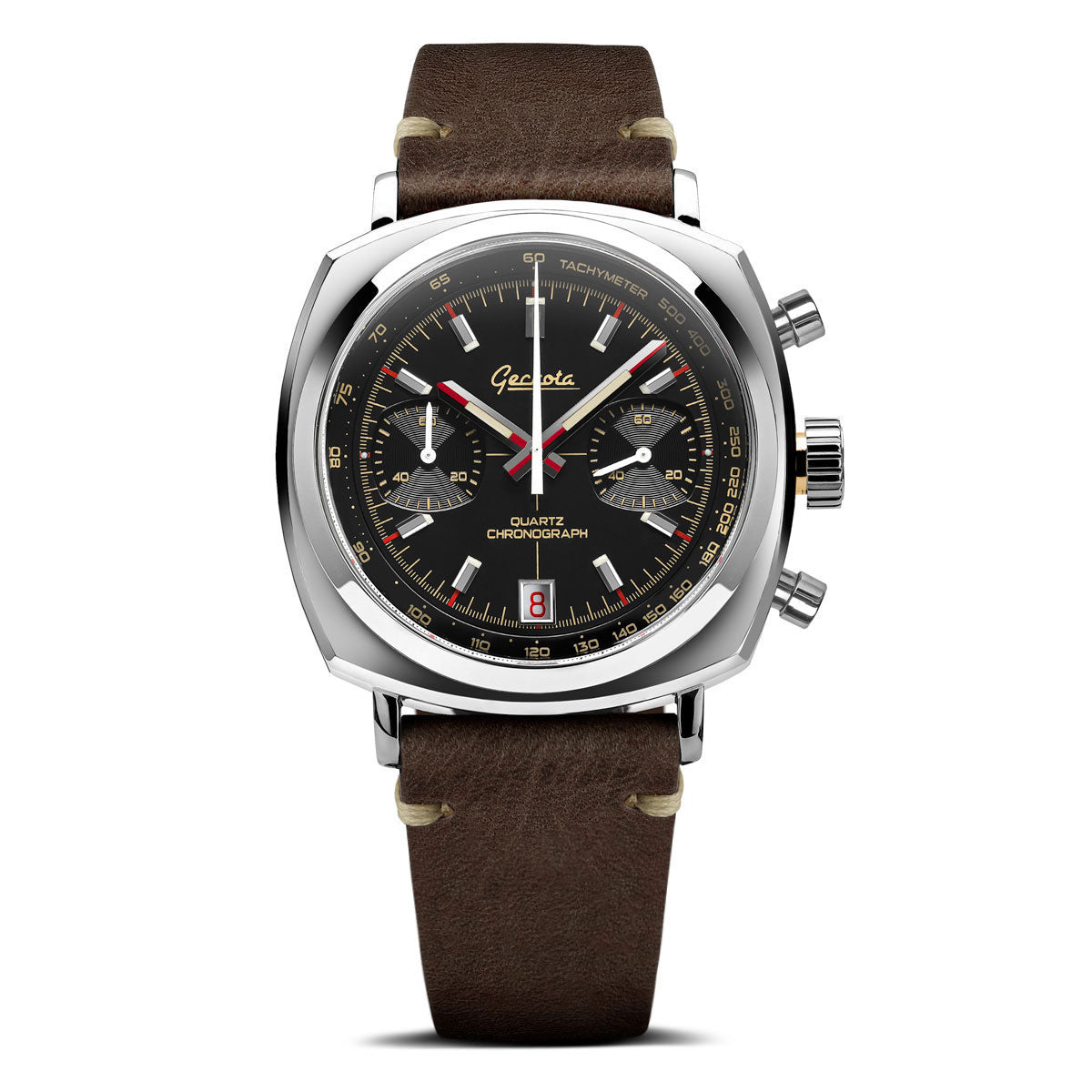 Chronotimer Chronograph Watch Gloss Black Racing Dial Geckota