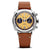 Geckota Chronotimer Chronograph Watch Yellow Racing Dial