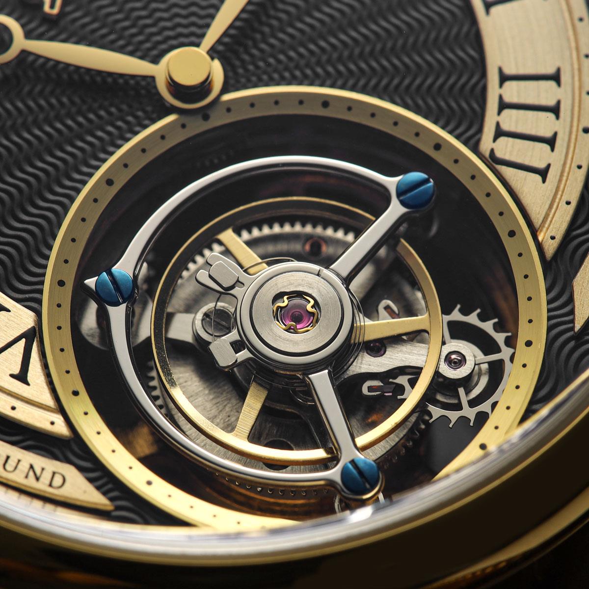 Tourbillon Hand Wound Watch Gold