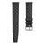 Classic Tropical Style FKM Rubber Watch Strap - Black