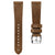 Geckota Vintage V-Stitch Italian Leather Watch Strap - Light Brown