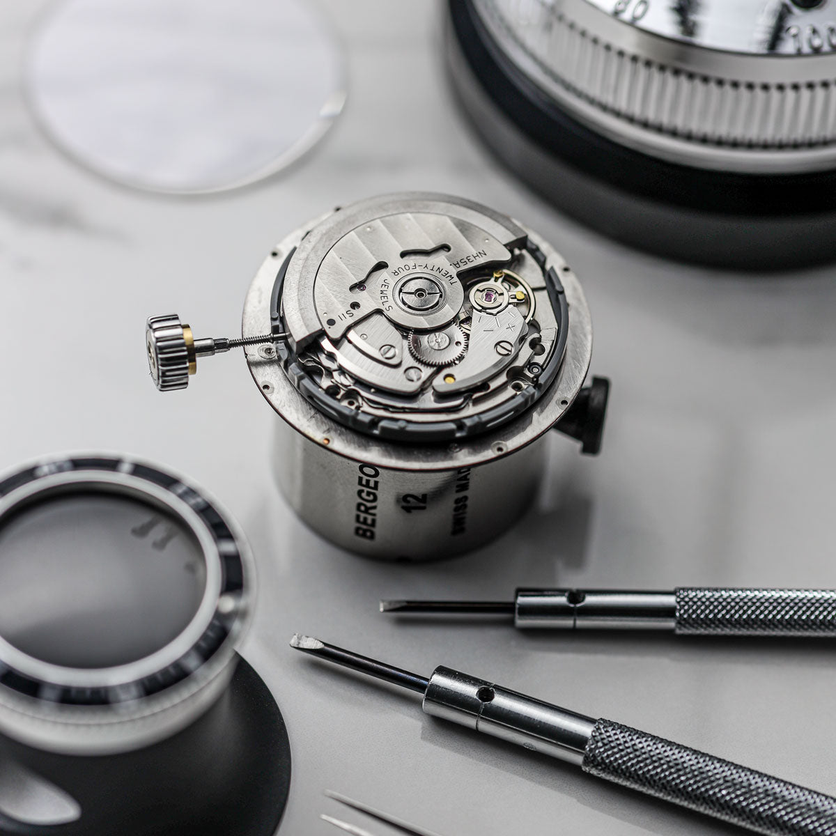 Pioneer Automatic Watch Black Honeycomb