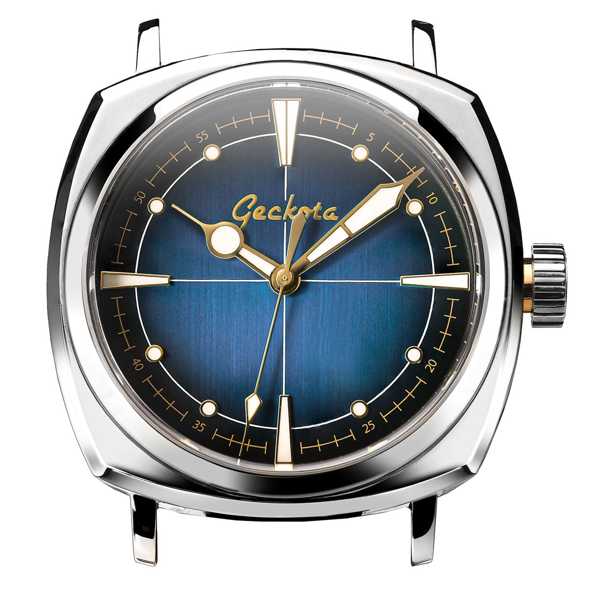 Geckota Pioneer Automatic Watch Brushed Blue Dial VS-369-4