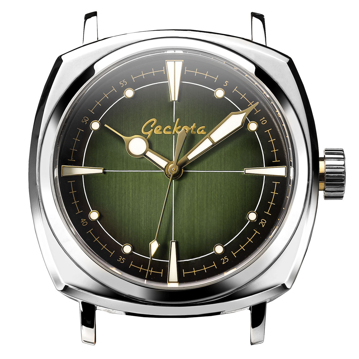 Geckota Pioneer Automatic Watch Brushed Vintage Green Dial VS-369-4