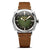 Geckota Pioneer Automatic Watch Brushed Vintage Green Dial