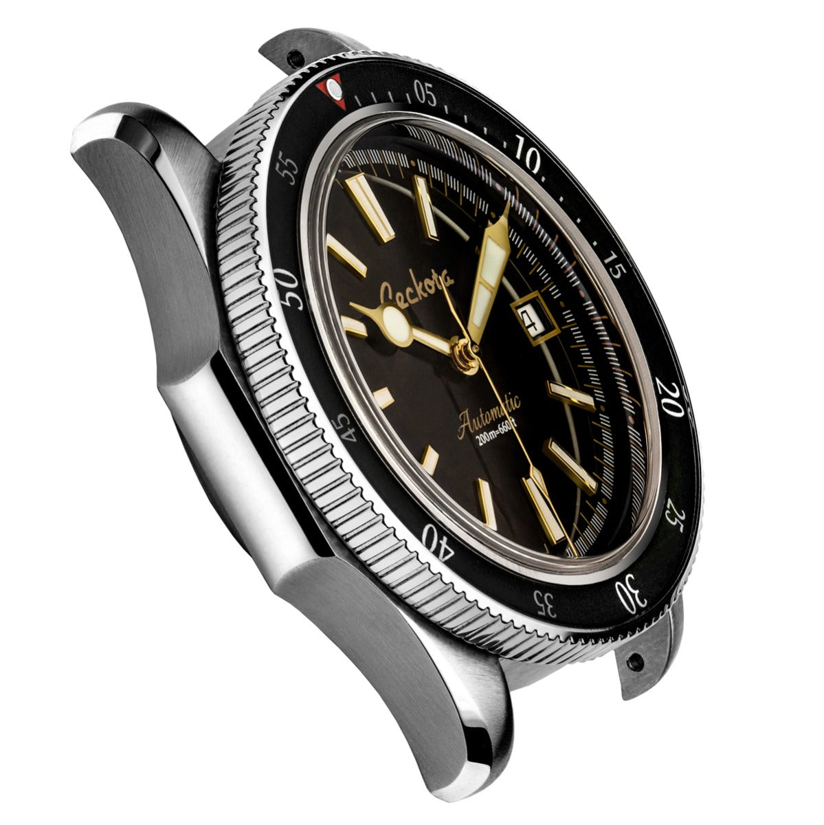 Geckota G-02 Black PT5000 5 Link watch bracelet