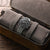 Geckota Genuine Leather Zip-Up 3 Watch Travel Case - Black