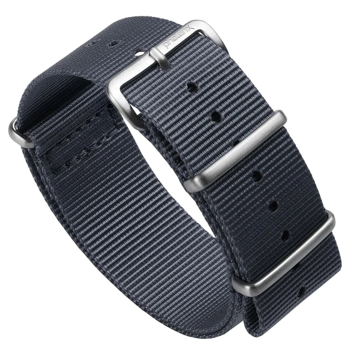 Phalanx Nylon Military Watch Strap - Admiralty Grey - Satin