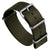 The Vintage Watch Company Nylon Military Watch Strap - Olive Green