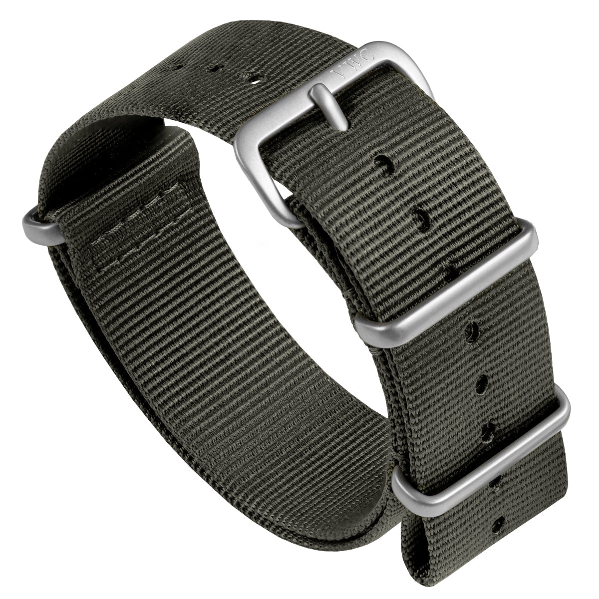The Vintage Watch Company Nylon Military Watch Strap - Admiralty Grey